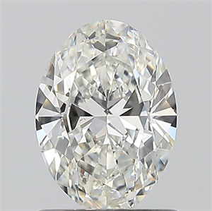 Picture of Natural Diamond 0.90 Carats, Oval with  Cut, H Color, SI1 Clarity and Certified by GIA