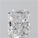 Natural Diamond 1.14 Carats, Radiant with  Cut, D Color, SI2 Clarity and Certified by GIA