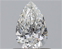 Natural Diamond 0.53 Carats, Pear with  Cut, F Color, VS2 Clarity and Certified by GIA