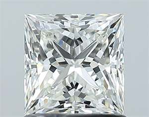 Picture of Natural Diamond 1.05 Carats, Princess with  Cut, I Color, VVS2 Clarity and Certified by GIA