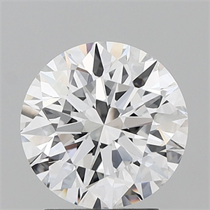 Picture of Lab Grown Diamond 2.29 Carats, Round with Ideal Cut, D Color, IF Clarity and Certified by IGI