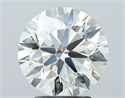 Diamante Natural 3.01 quilates, Redondo , Color J, claridad VS1 y certificado IGI