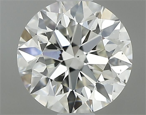Picture of Natural Diamond 0.76 Carats, Round with Excellent Cut, H Color, VS2 Clarity and Certified by GIA