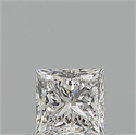 Natural Diamond 0.50 Carats, Princess with  Cut, E Color, VVS1 Clarity and Certified by GIA