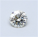 Diamante Natural 0.44 quilates, Redondo , Color M, claridad VVS1 y certificado GIA