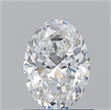 Natural Diamond 0.90 Carats, Oval with  Cut, E Color, VS2 Clarity and Certified by GIA