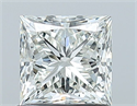 Natural Diamond 1.01 Carats, Princess with  Cut, I Color, SI1 Clarity and Certified by GIA