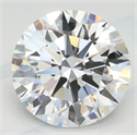 Lab Grown Diamond 2.45 Carats, Round with Ideal Cut, D Color, IF Clarity and Certified by IGI