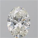 Natural Diamond 1.28 Carats, Oval with  Cut, J Color, SI2 Clarity and Certified by GIA