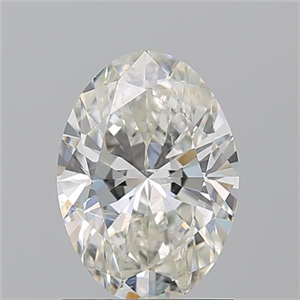 Picture of Natural Diamond 1.28 Carats, Oval with  Cut, J Color, SI2 Clarity and Certified by GIA
