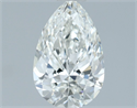 Natural Diamond 0.80 Carats, Pear with  Cut, G Color, IF Clarity and Certified by IGI
