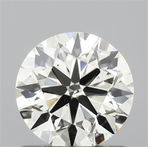 Picture of Natural Diamond 0.70 Carats, Round with Excellent Cut, K Color, SI1 Clarity and Certified by IGI