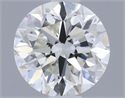 Natural Diamond 0.46 Carats, Round with Very Good Cut, H Color, VVS2 Clarity and Certified by IGI