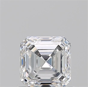 Picture of Natural Diamond 0.90 Carats, Asscher with  Cut, E Color, VS1 Clarity and Certified by GIA