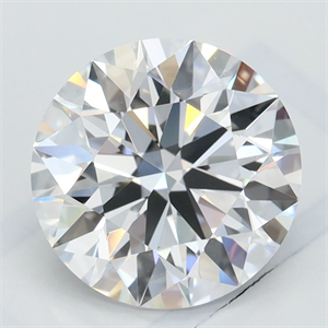 Picture of Lab Grown Diamond 2.58 Carats, Round with Ideal Cut, D Color, IF Clarity and Certified by IGI
