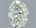 Natural Diamond 1.51 Carats, Oval with  Cut, J Color, SI1 Clarity and Certified by IGI