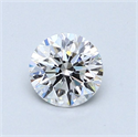 Diamante Natural 0.76 quilates, Redondo , Color D, claridad VS2 y certificado GIA
