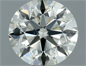 Natural Diamond 0.80 Carats, Round with Excellent Cut, K Color, VVS2 Clarity and Certified by IGI