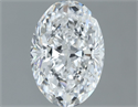 Natural Diamond 1.00 Carats, Oval with  Cut, E Color, VS1 Clarity and Certified by GIA