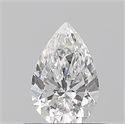 Natural Diamond 0.50 Carats, Pear with  Cut, G Color, VVS2 Clarity and Certified by GIA