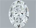 Natural Diamond 0.80 Carats, Oval with  Cut, F Color, VS2 Clarity and Certified by GIA