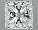 Natural Diamond 0.80 Carats, Princess with  Cut, F Color, SI1 Clarity and Certified by GIA