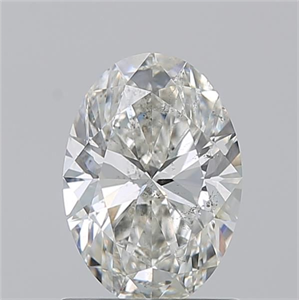 Picture of Natural Diamond 1.20 Carats, Oval with  Cut, H Color, SI2 Clarity and Certified by GIA