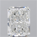 Diamante Natural 3.53 quilates, Radiante , Color H, claridad SI1 y certificado GIA