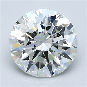 Picture of Natural Diamond 3.01 Carats, Round with Excellent Cut, H Color, VS2 Clarity and Certified by GIA