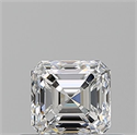 Natural Diamond 0.50 Carats, Asscher with  Cut, E Color, VS2 Clarity and Certified by GIA