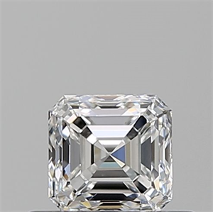 Picture of Natural Diamond 0.50 Carats, Asscher with  Cut, E Color, VS2 Clarity and Certified by GIA