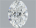 Natural Diamond 0.50 Carats, Oval with  Cut, E Color, VS2 Clarity and Certified by GIA