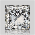 Natural Diamond 0.70 Carats, Princess with  Cut, E Color, VS2 Clarity and Certified by GIA