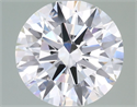 Lab Grown Diamond 2.51 Carats, Round with Ideal Cut, D Color, VVS2 Clarity and Certified by IGI