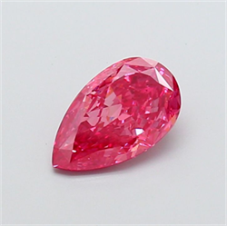 Picture of Lab Grown Diamond 2.03 Carats, Pear with  Cut, Fancy Vivid Pink Color, VVS2 Clarity and Certified by IGI