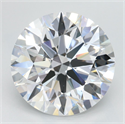 Lab Grown Diamond 4.59 Carats, Round with Excellent Cut, D Color, IF Clarity and Certified by GIA