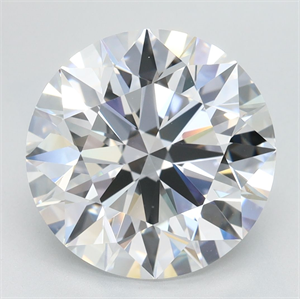 Picture of Lab Grown Diamond 4.59 Carats, Round with Excellent Cut, D Color, IF Clarity and Certified by GIA