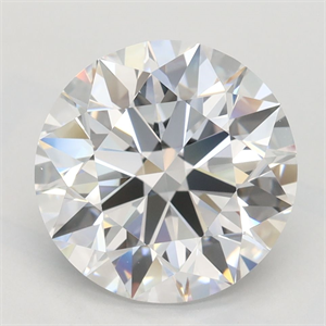 Picture of Lab Grown Diamond 3.01 Carats, Round with Ideal Cut, D Color, IF Clarity and Certified by IGI