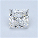 Natural Diamond 0.82 Carats, Princess with  Cut, G Color, VS1 Clarity and Certified by GIA