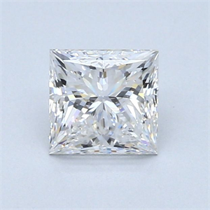 Picture of Natural Diamond 0.82 Carats, Princess with  Cut, G Color, VS1 Clarity and Certified by GIA