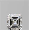 Diamante Natural 0.90 quilates, Asscher , Color H, claridad VVS2 y certificado GIA