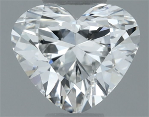 Picture of Natural Diamond 0.52 Carats, Heart with  Cut, F Color, VS2 Clarity and Certified by GIA