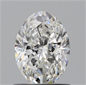 Diamante Natural 0.71 quilates, Ovalado , Color G, claridad VVS2 y certificado GIA