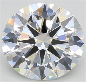 Picture of Lab Grown Diamond 2.02 Carats, Round with Excellent Cut, F Color, VVS2 Clarity and Certified by GIA