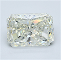 Natural Diamond 5.10 Carats, Radiant with  Cut, L Color, SI2 Clarity and Certified by GIA