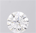 Lab Grown Diamond 1.08 Carats, Round with Ideal Cut, D Color, VVS1 Clarity and Certified by IGI