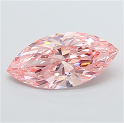 Picture of Lab Grown Diamond 3.06 Carats, Marquise with  Cut, Fancy Intense Pink Color, VS1 Clarity and Certified by IGI