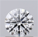 Lab Grown Diamond 0.71 Carats, Round with Ideal Cut, D Color, IF Clarity and Certified by IGI