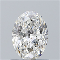 Natural Diamond 0.73 Carats, Oval with  Cut, F Color, VS1 Clarity and Certified by GIA