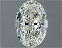 Natural Diamond 0.75 Carats, Oval with  Cut, J Color, VVS1 Clarity and Certified by IGI